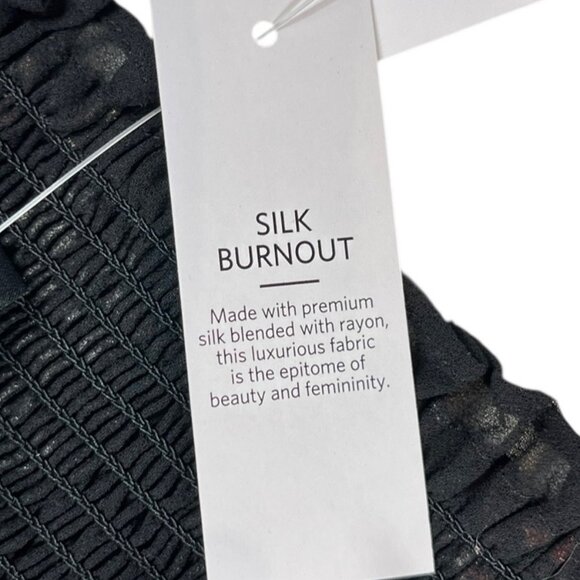 White House Black Market Silk Burnout Floral Off-the-Shoulder Top Size Small NWT - Picture 7 of 16